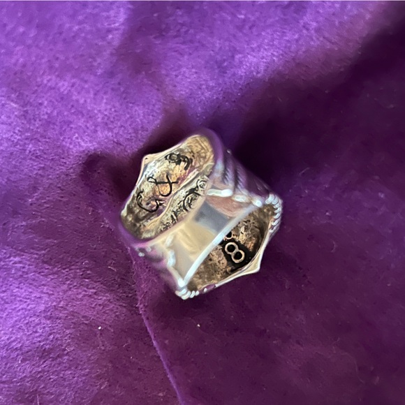 VINTAGE G&S SILVER SKULL MOTORCYCLE RING HD SKULL RING BIKER RING - Picture 2 of 5